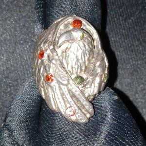 Handcrafted .999 Sterling Silver "Folding Wings Eagle"